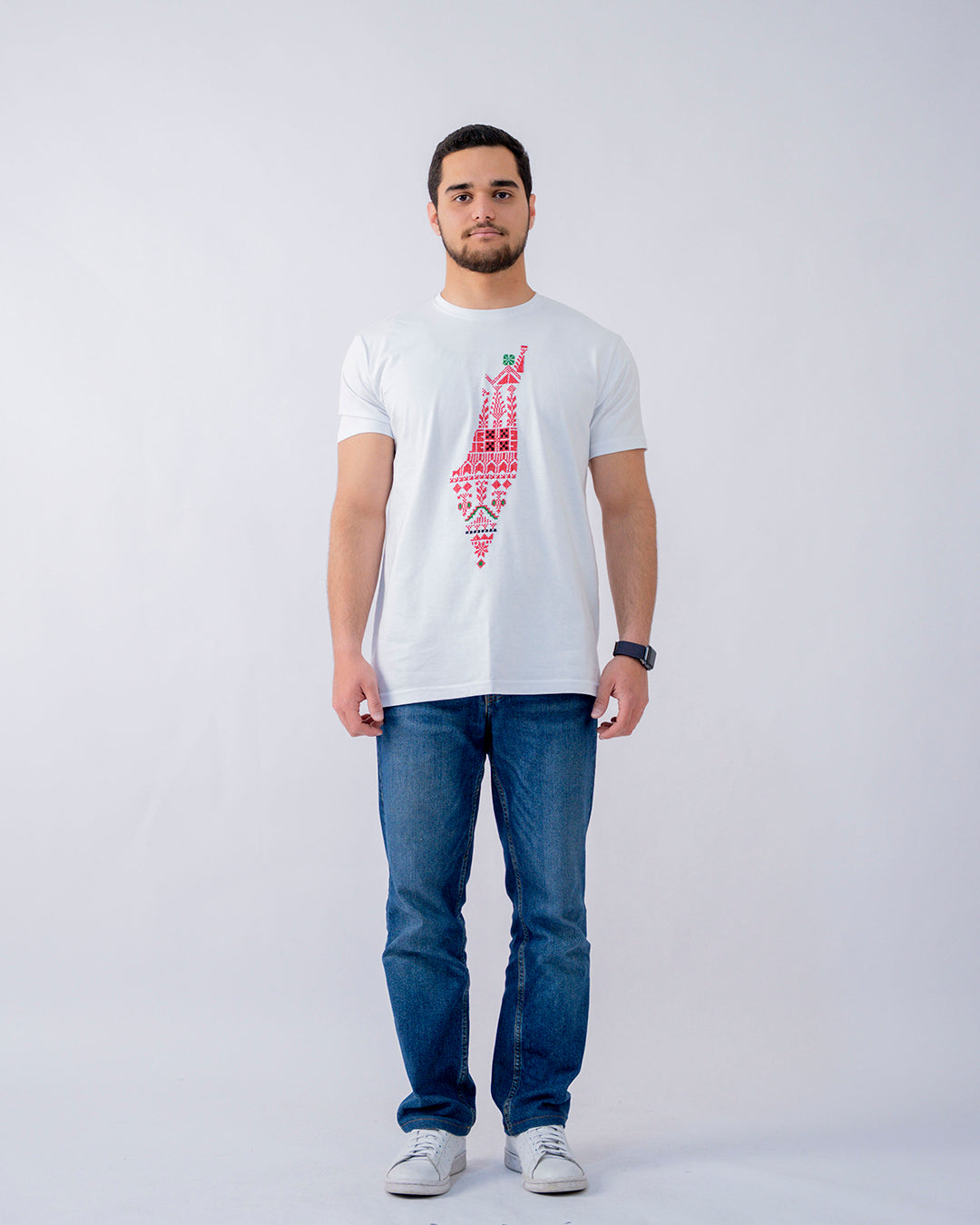 Men Falastin White T-Shirt