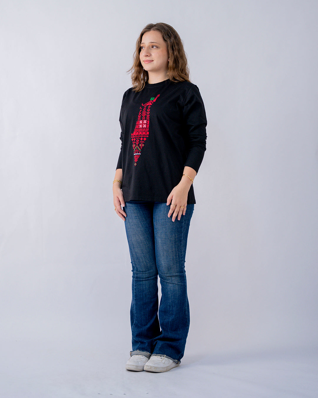 Falastin Black Long sleeve T-Shirt