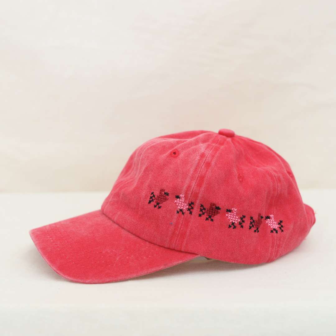 Asfour Red Cap - (Birds Cap)