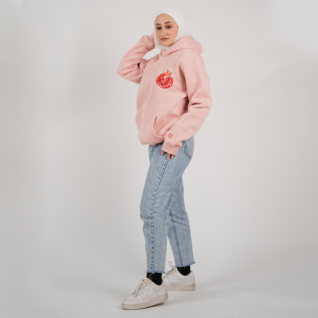 Rumman Hoodie (pomegranate)