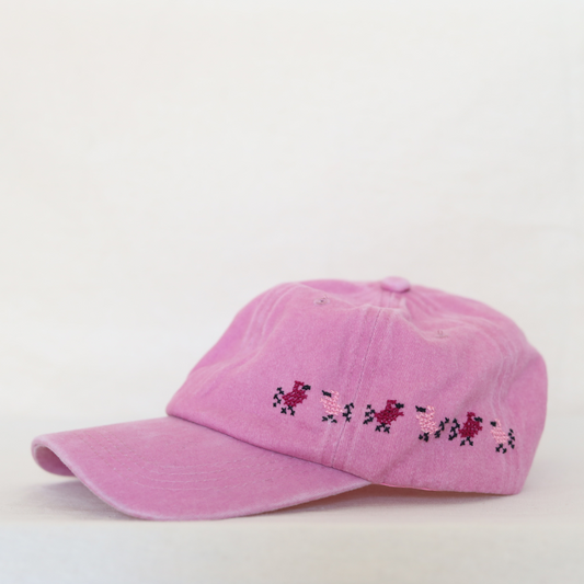 Asfour Light Pink Cap - (Birds Cap)