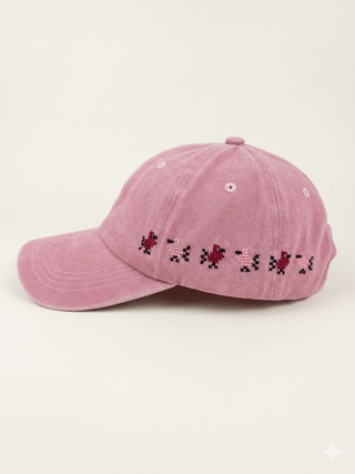 Asafeer Light Pink Cap - (Birds Cap)