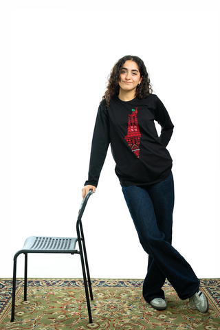Falastin Black Long sleeve  T-Shirt