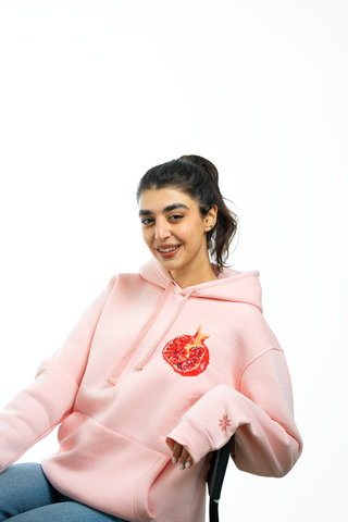 Rumman Hoodie (pomegranate)