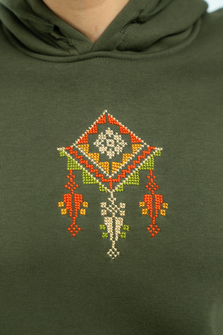 Saru Falastin Hoodie (Palestine's Cypress)