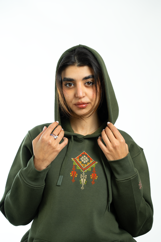 Saru Falastin Hoodie (Palestine's Cypress)