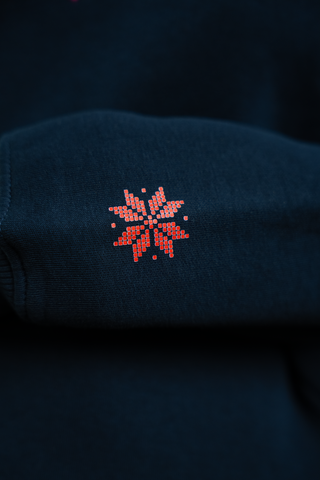 Qiladet Ghazzeh Navy Hoodie (Gaza’s Necklace)