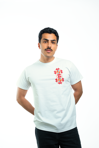 Men Bir Saba`a T-shirt - Azhar (Flower)