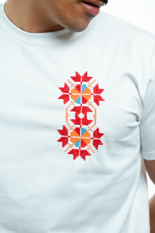 Men Bir Saba`a T-shirt - Azhar (Flower)