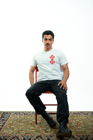 Men Bir Saba`a T-shirt - Azhar (Flower)