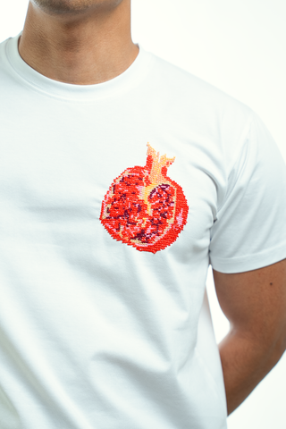 Men Rumman White T-shirt