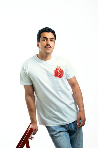Men Rumman White T-shirt