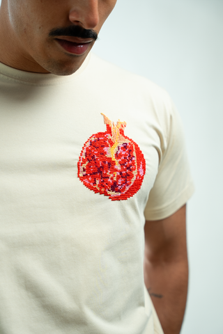 Men Rumman Biege T-shirt