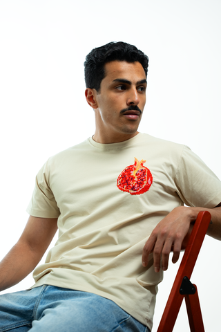 Men Rumman Biege T-shirt