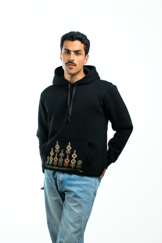 Men Rumi Hoodie (Rumi flower)