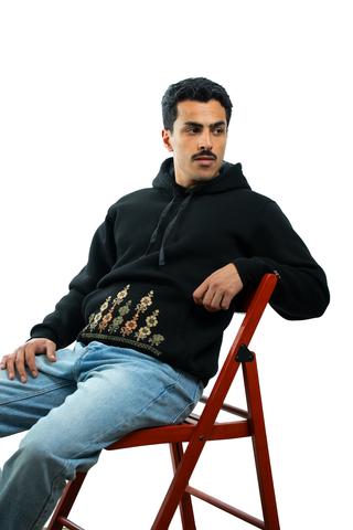 Men Rumi Hoodie (Rumi flower)