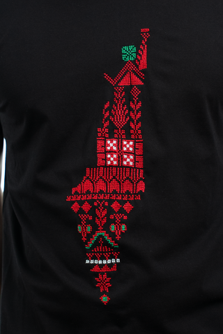 Men Falastin Black T-Shirt