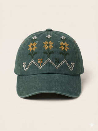 Ward Al-Balad Green Cap