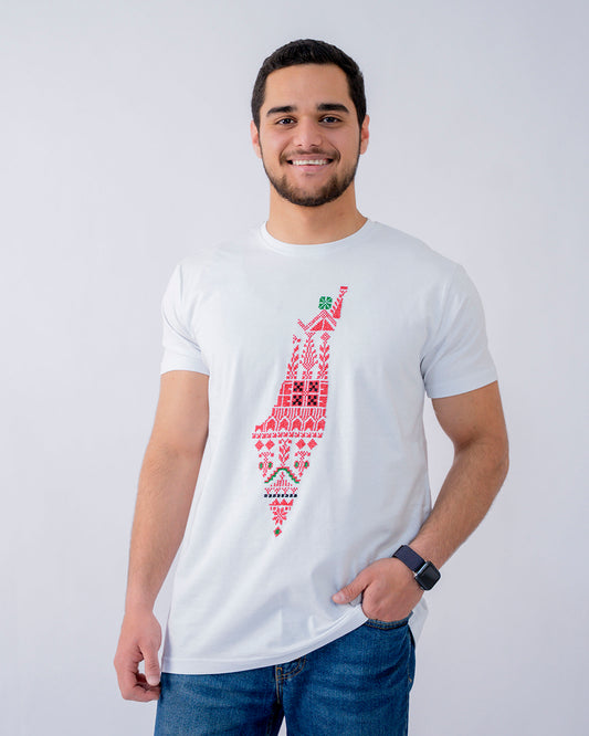 Men Falastin White T-Shirt
