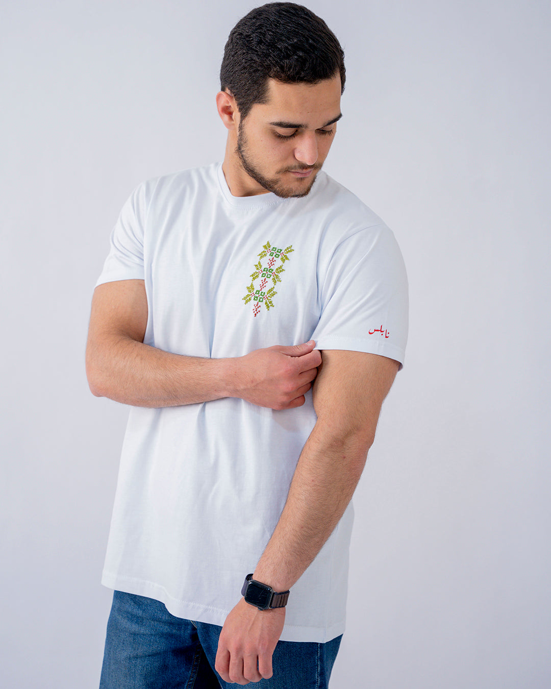 Men Nablus T-shirt - Irq al Zaytoun (Olive Branch)