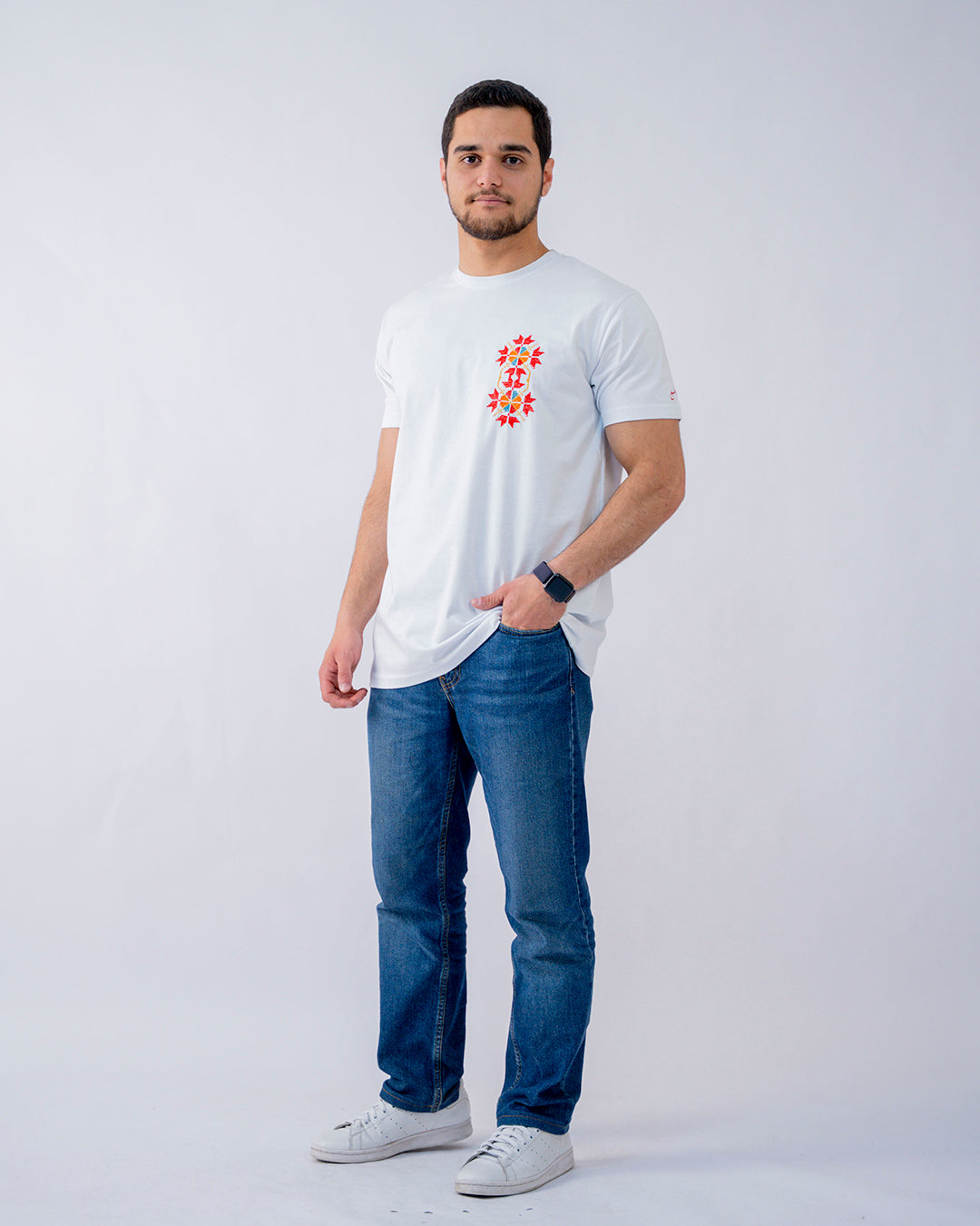 Men Bir Saba`a T-shirt - Azhar (Flower)